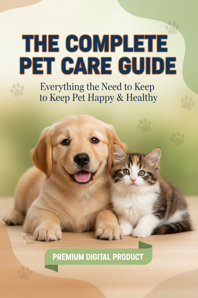 The Complete Pet Care Guide: Everything You Need to Keep Your Pet Happy & Healthy