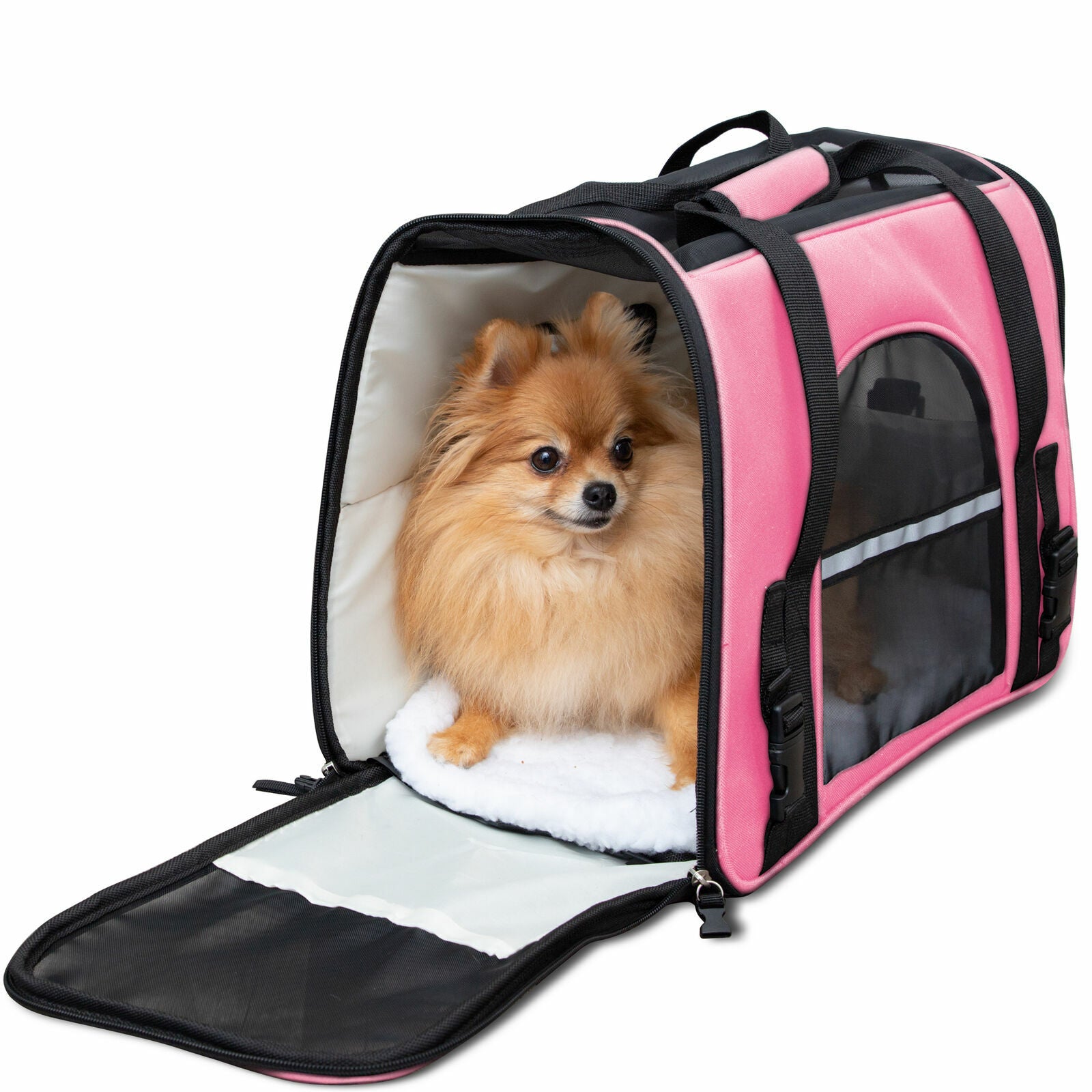 Pet Carrier Bag Travel Case Airline Approved Soft Sided Comfort Bag for Dog Cat