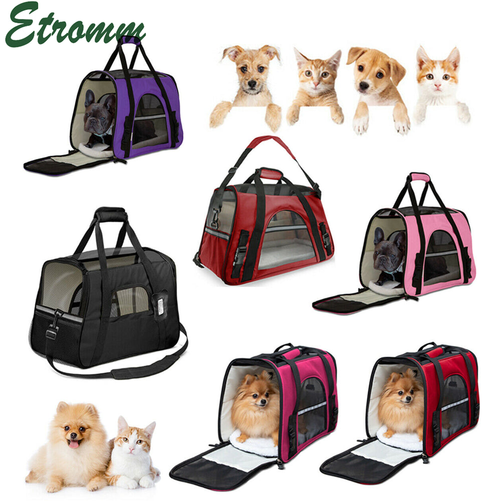 Pet Carrier Bag Travel Case Airline Approved Soft Sided Comfort Bag for Dog Cat