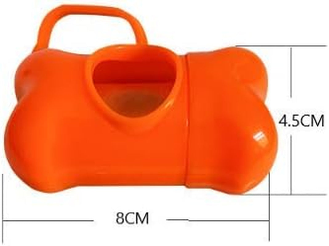 5 PCS Bone Shaped Poop Bag Dispenser Pet Waste Disposal Bag Dispenser with Waste Bag (Random Color)