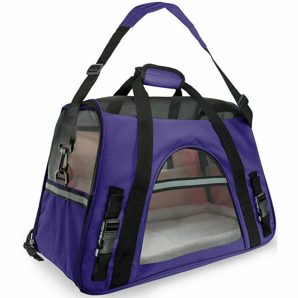 Pet Carrier Bag Travel Case Airline Approved Soft Sided Comfort Bag for Dog Cat