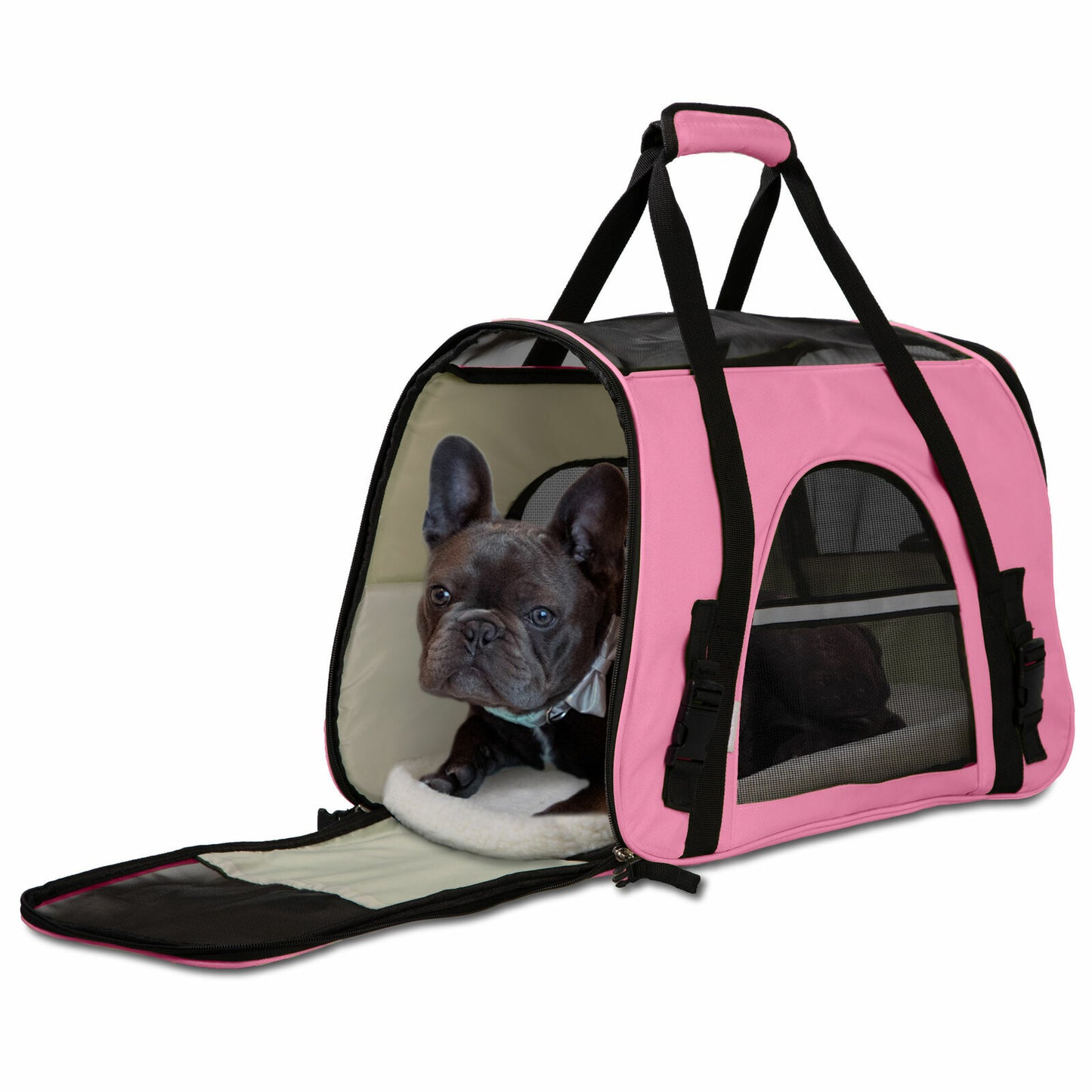 Pet Carrier Bag Travel Case Airline Approved Soft Sided Comfort Bag for Dog Cat